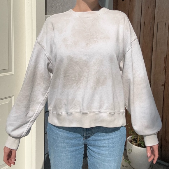 Abercrombie & Fitch Neutral Tie Dye Crew Neck - Picture 2 of 10